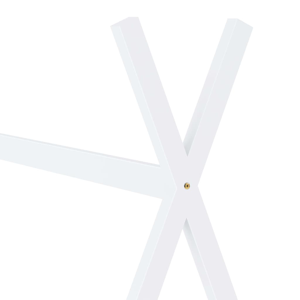 vidaXL Sengeramme for barn heltre furu hvit 90x200 cm