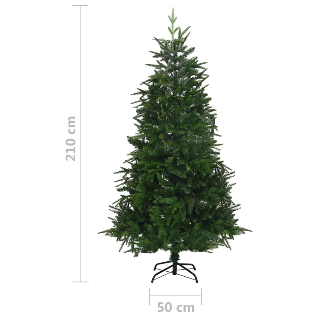 vidaXL Kunstig juletre grønn 210 cm PVC og PE