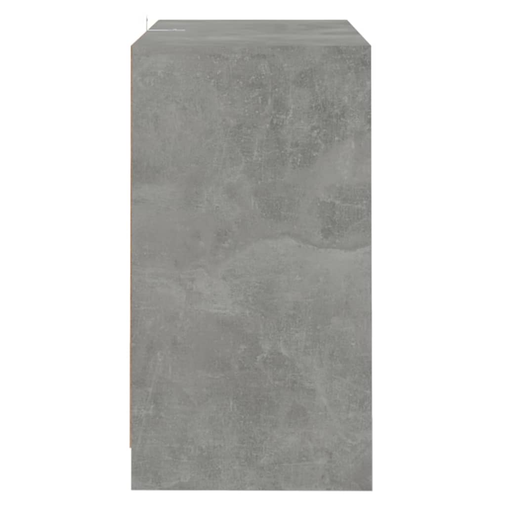 vidaXL Skjenk betonggrå 70x41x75 cm sponplate