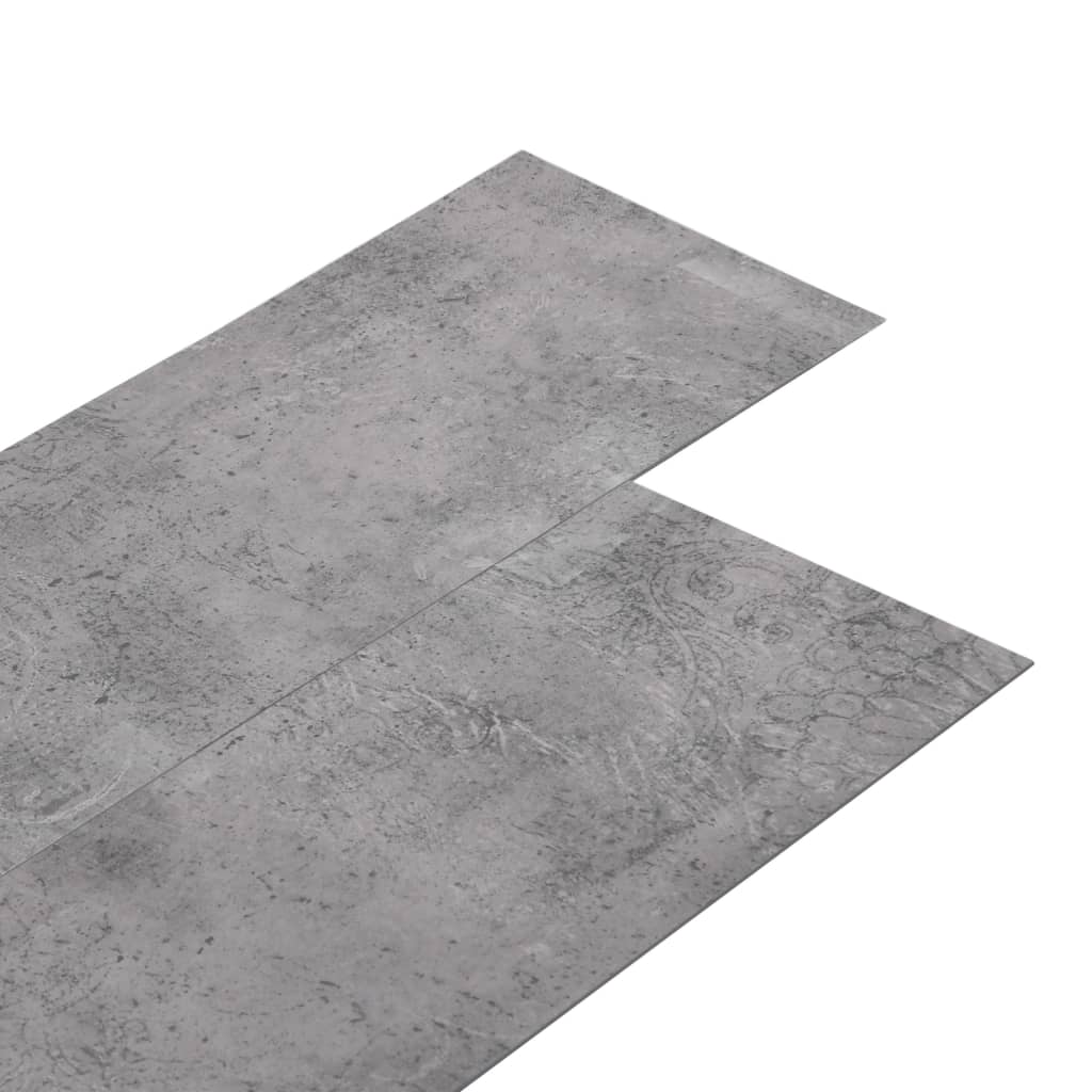 vidaXL Selvklebende PVC-gulvplanker 5,21 m² 2 mm sementbrun