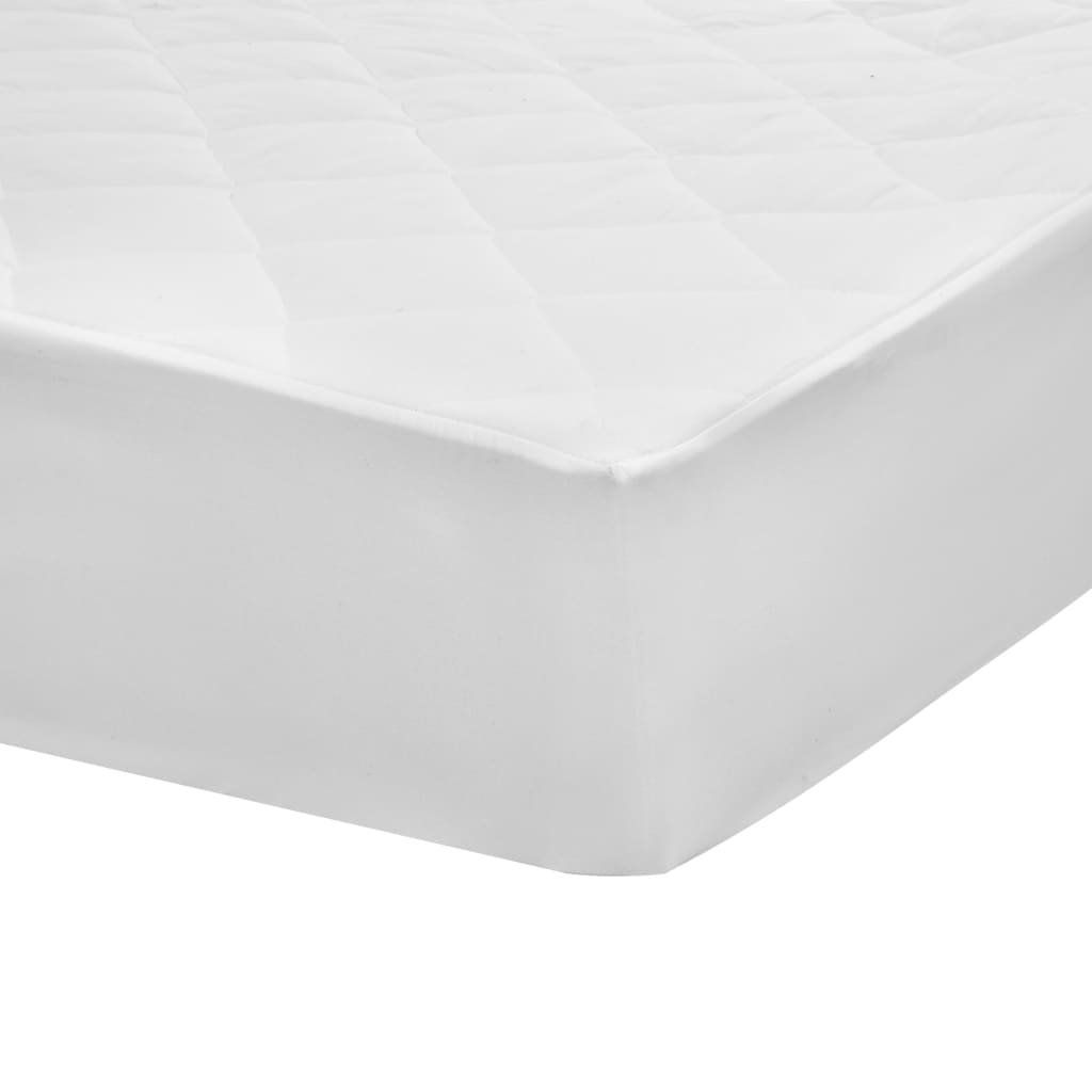vidaXL Vattert madrassbeskytter hvit 180x200 cm tung
