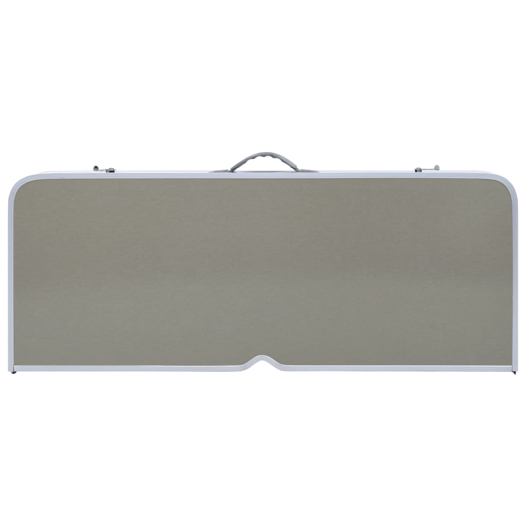 vidaXL Foldbart campingbord med 4 seter stål aluminium