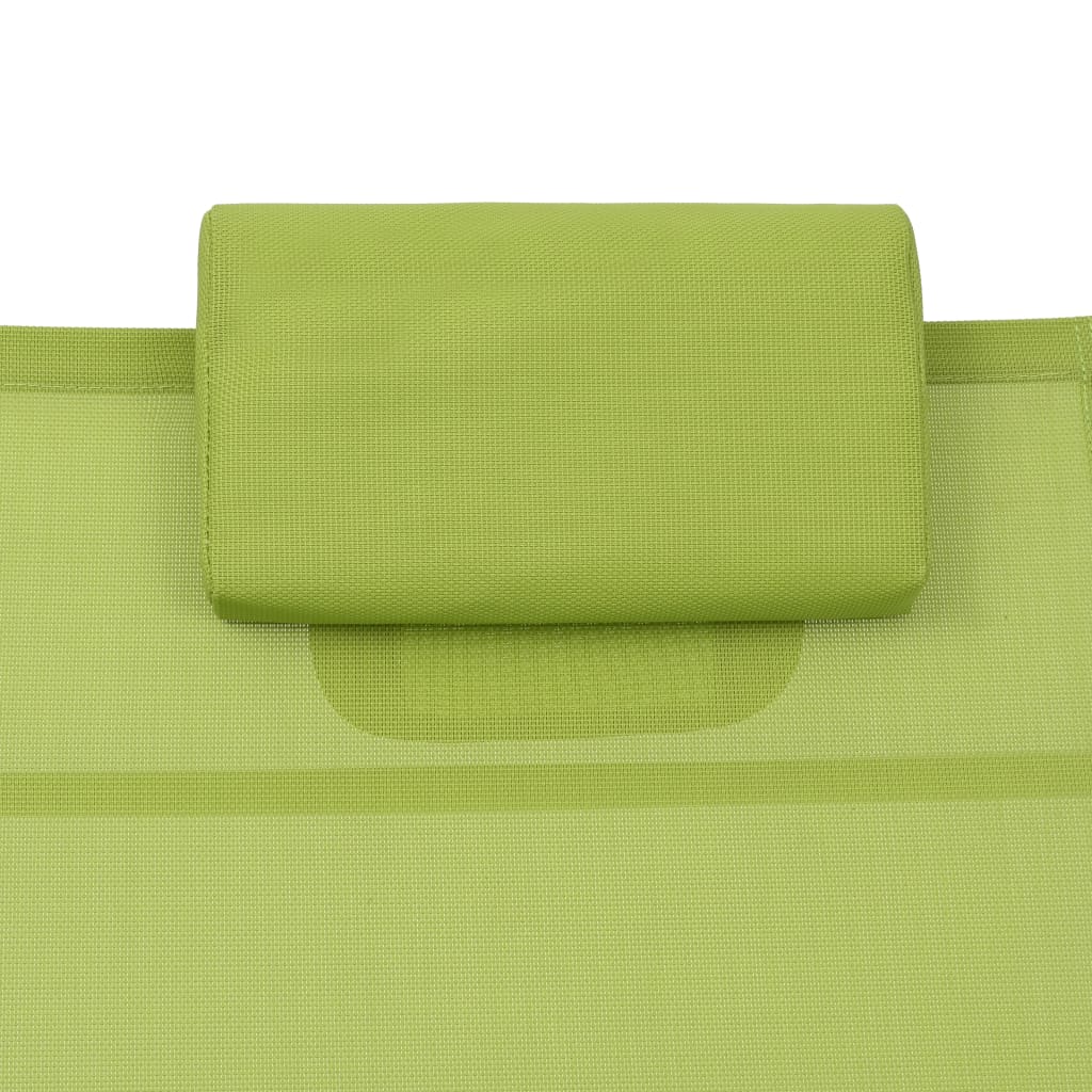 vidaXL Solseng aluminium textilene grønn