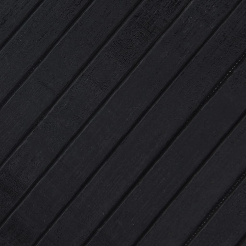 vidaXL Teppe rektangulært svart 100x400 cm bambus