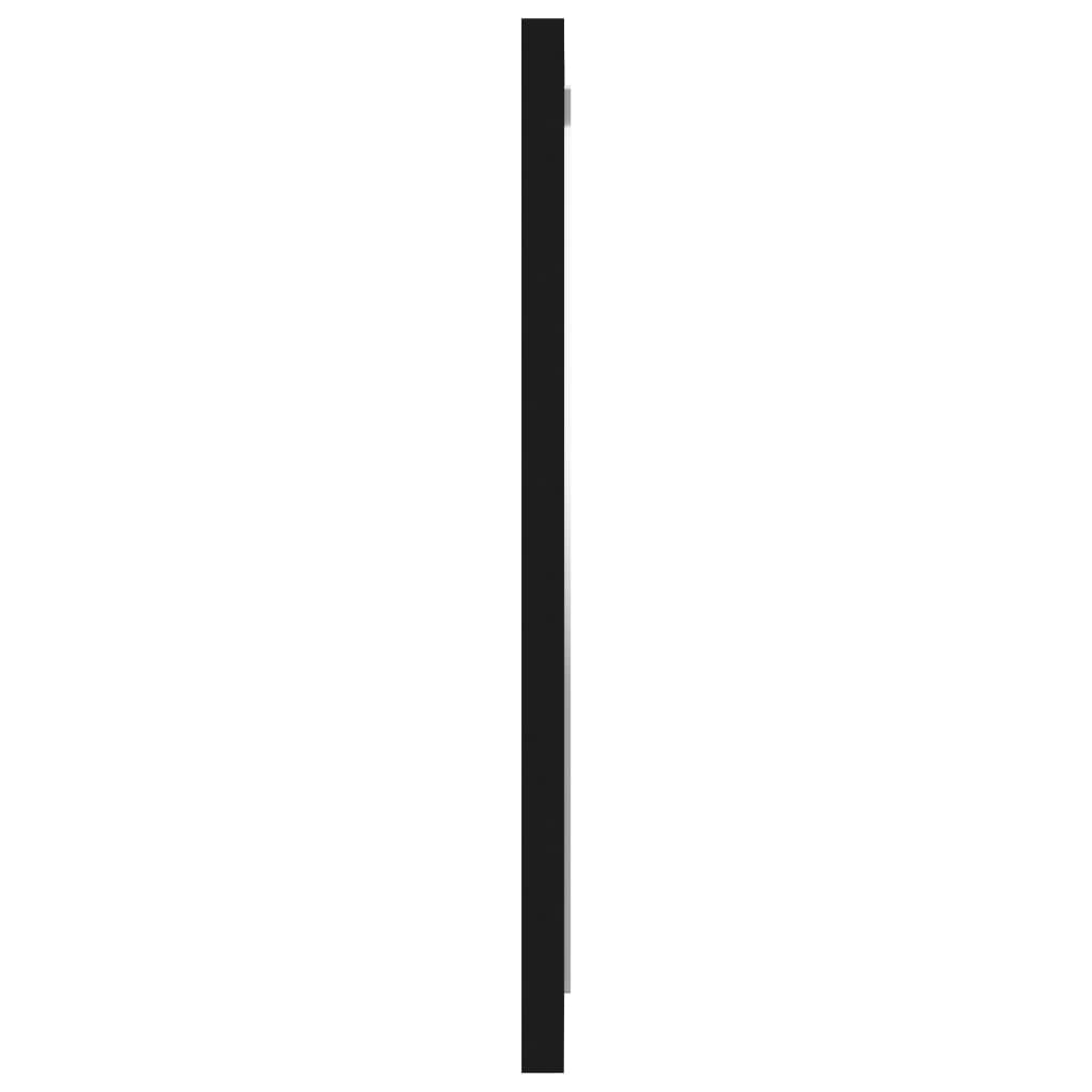 vidaXL Baderomsspeil svart 40x1,5x37 cm sponplate