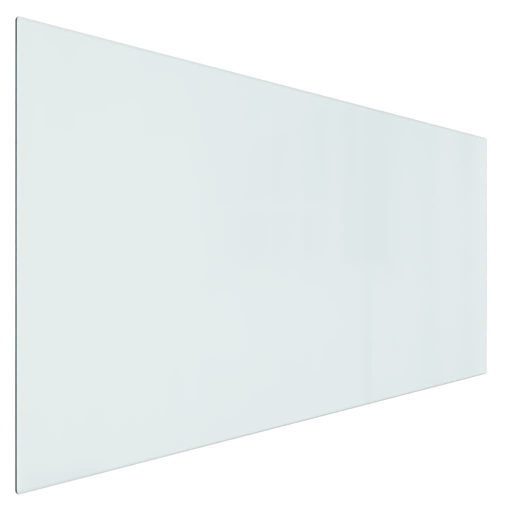 vidaXL Glassplate for peis rektangulær 120x60 cm