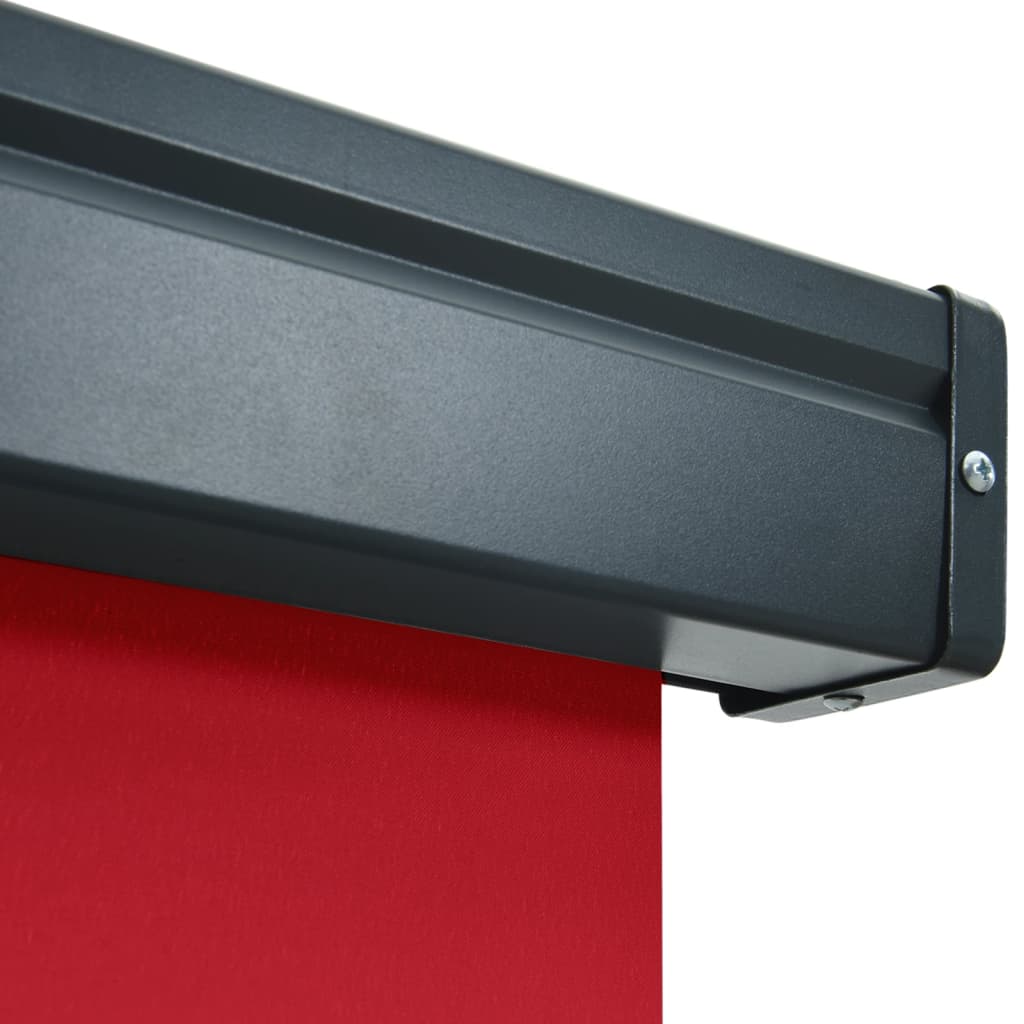 vidaXL Sidemarkise for balkong 170x250 cm rød