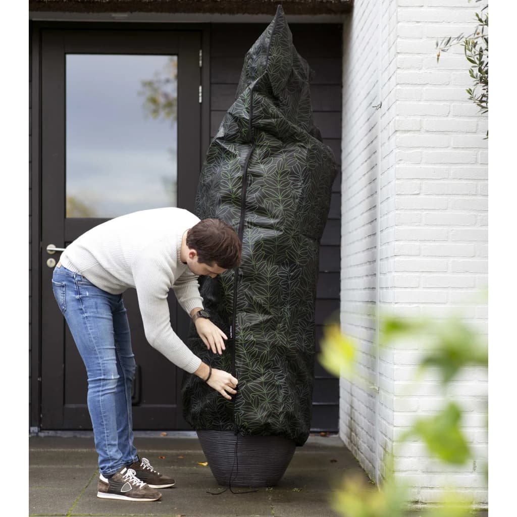 Capi Plantetrekk middels 100x200 cm svart og grønt trykk