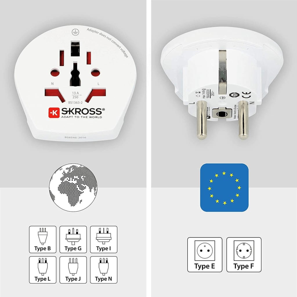 Elektrisk adapter Europe et al