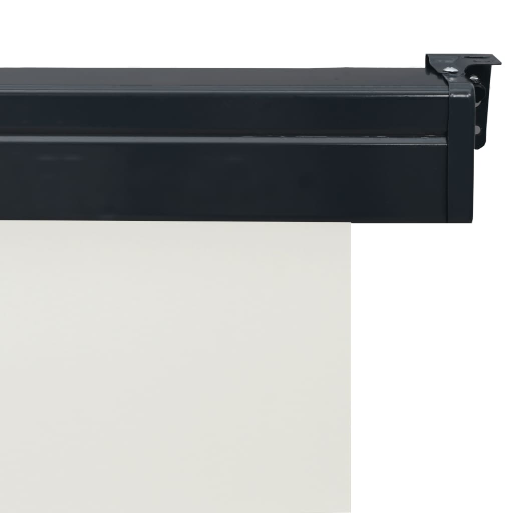 vidaXL Sidemarkise for balkong 100x250 cm kremhvit