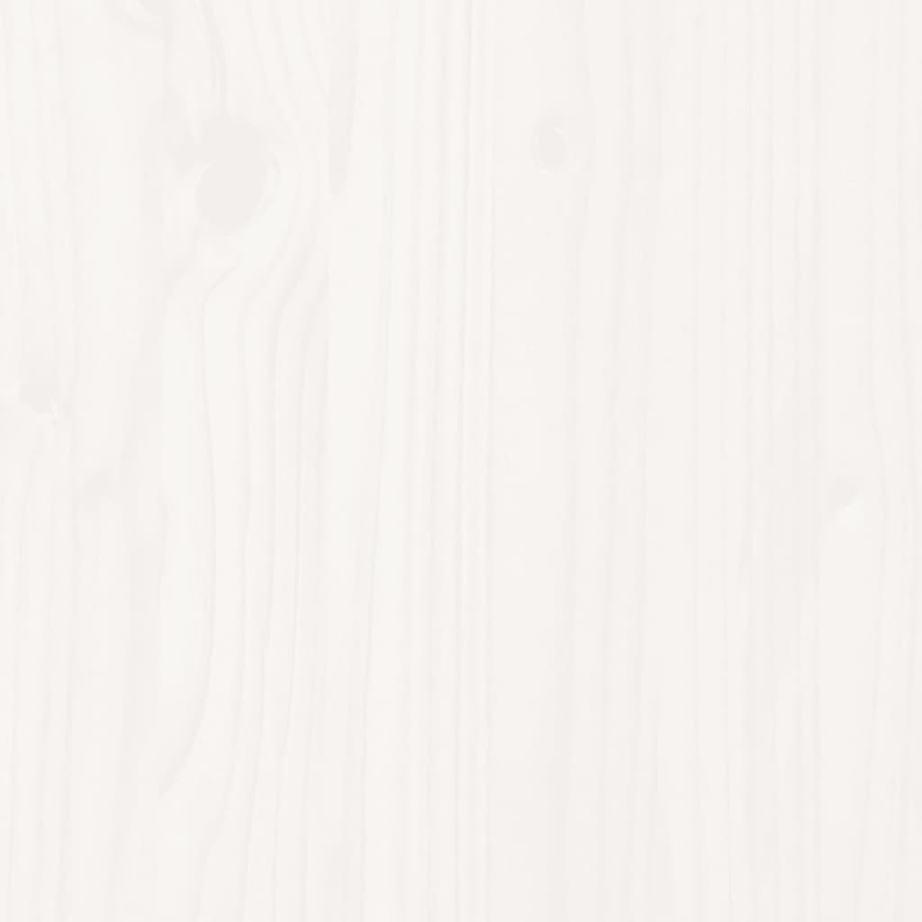 vidaXL Hagefotskammel hvit 62x31,5x52 cm heltre furu