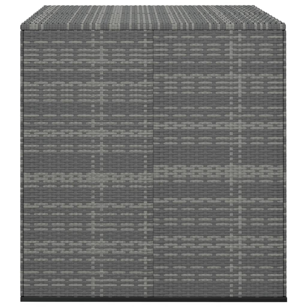 vidaXL Utendørs putekasse PE-rotting 100x97,5x104 cm grå