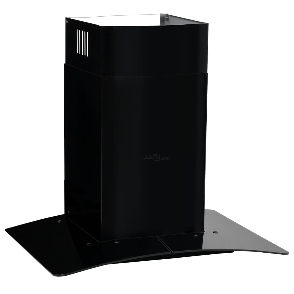 vidaXL Veggmontert kjøkkenvifte rustfritt stål 756 m³/h 60 cm svart
