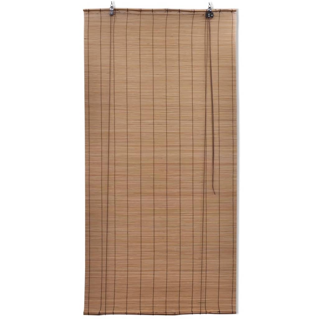 vidaXL Rullegardiner brun bambus 80 x 160 cm