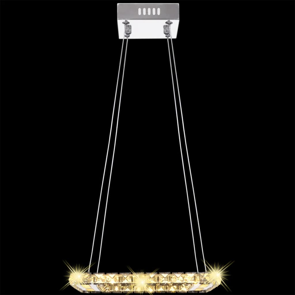 Firkantet LED Krystall Taklampe15,4 W