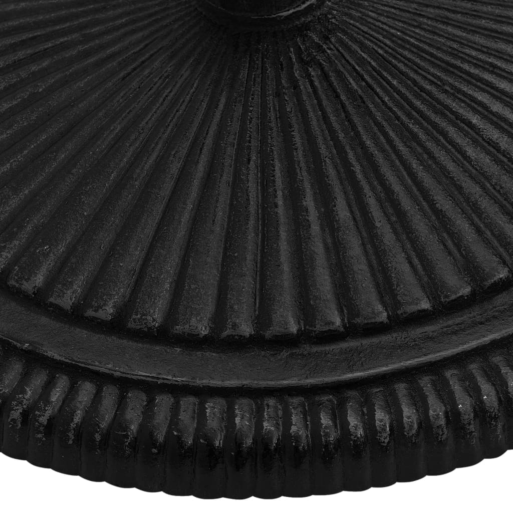 vidaXL Parasollbase svart 45x45x30 cm støpejern