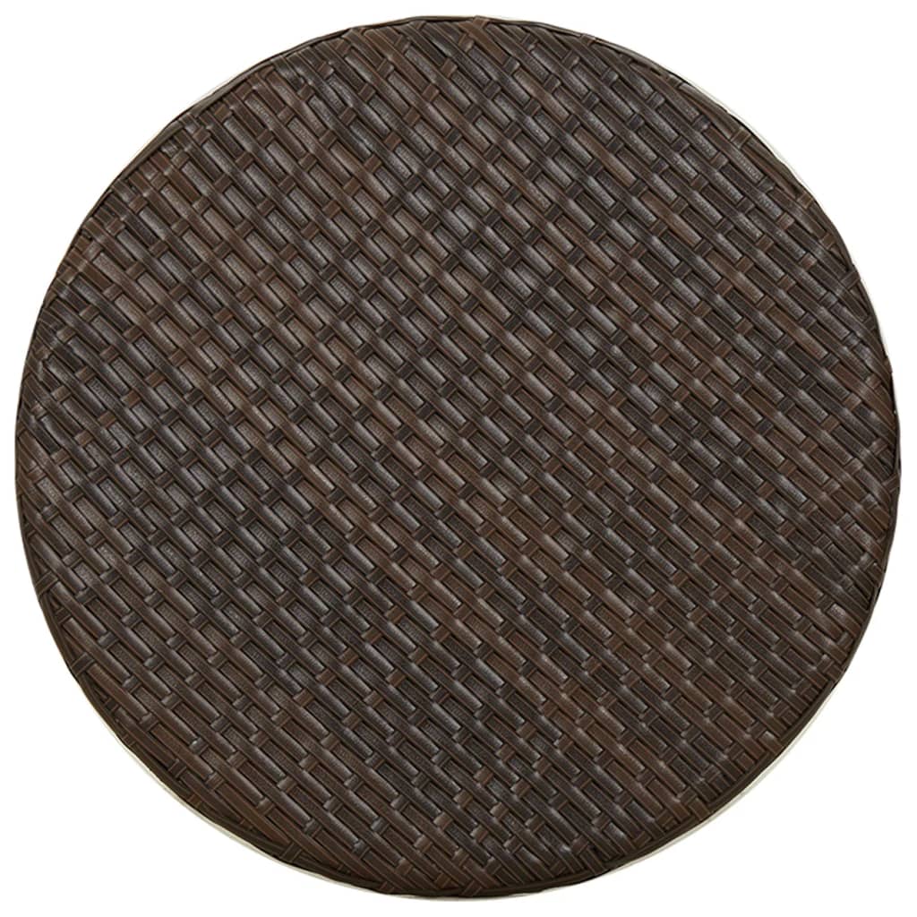 vidaXL Tebord brun 45 cm polyrotting