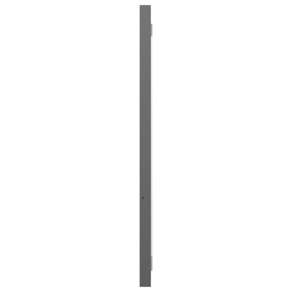vidaXL Baderomsmøbelsett høyglans grå sponplate