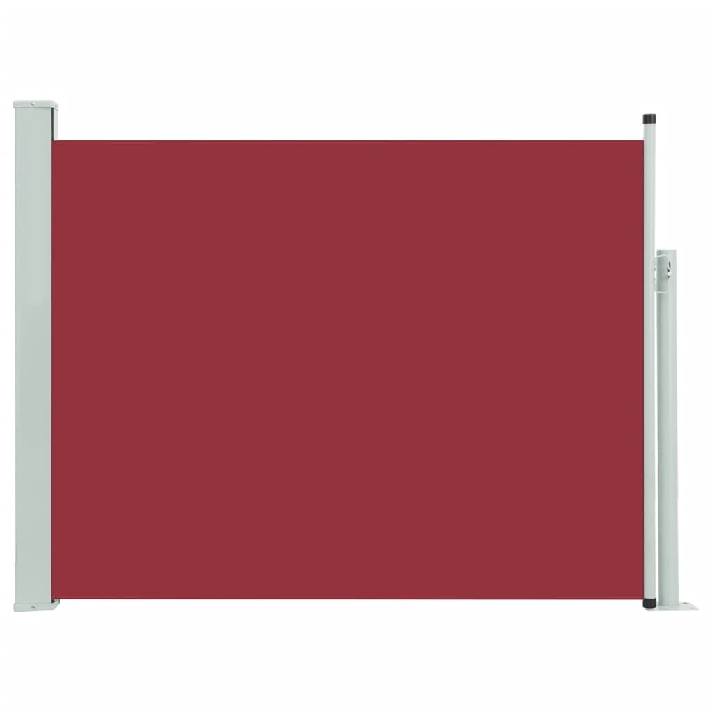 vidaXL Uttrekkbar sidemarkise 140x500 cm rød
