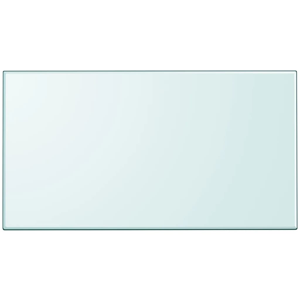 vidaXL Bordplate herdet glass rektangulær 1200x650 mm