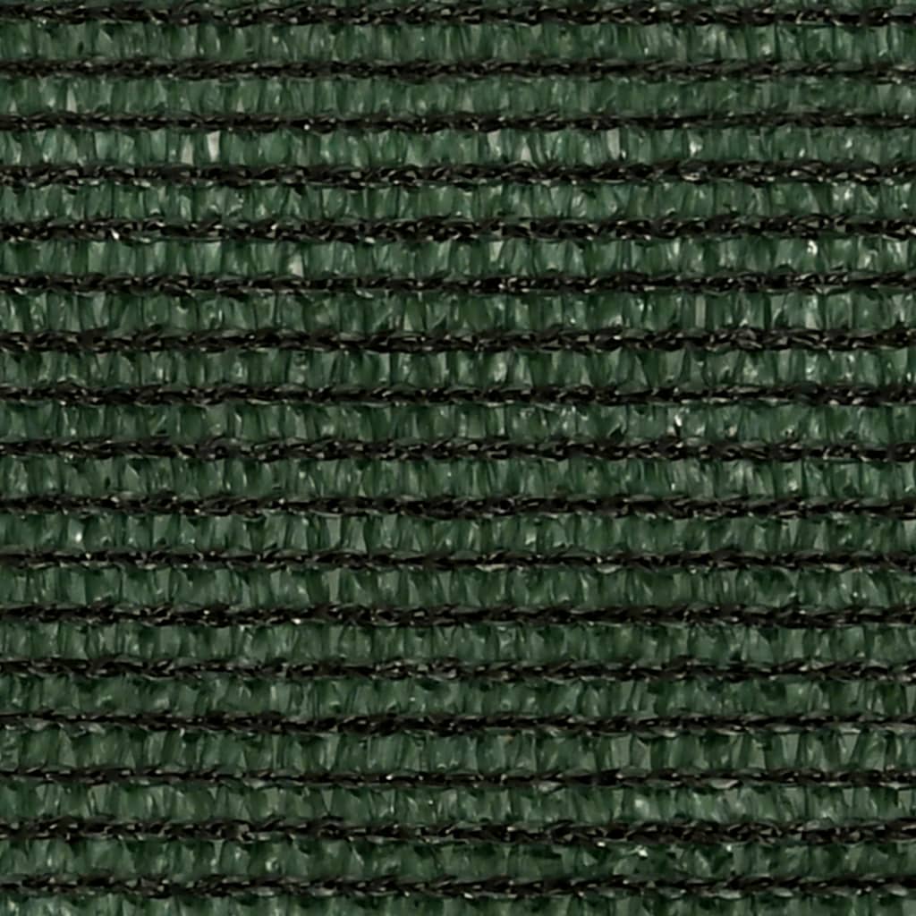 vidaXL Solseil 160 g/m² mørkegrønn 5x5x5 m HDPE