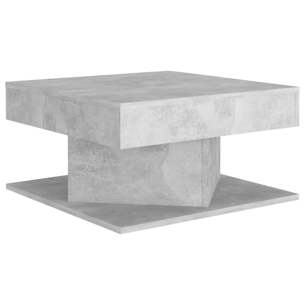 vidaXL Salongbord betonggrå 57x57x30 cm sponplate