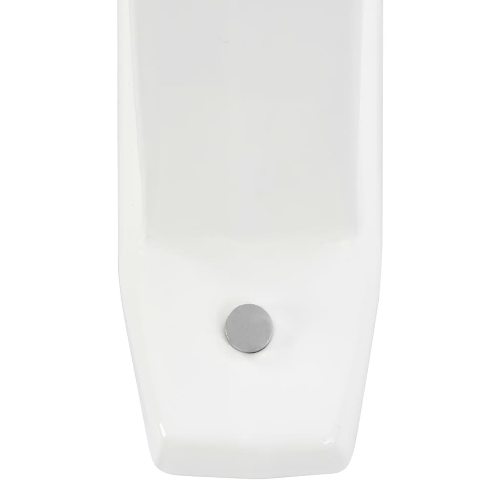 vidaXL Veggmontert urinal innsynsskjerm hvit