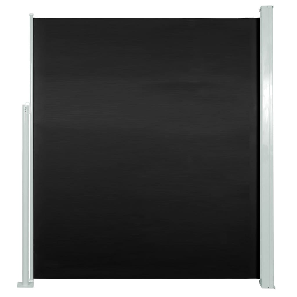 vidaXL Uttrekkbar sidemarkise 160x300 cm svart
