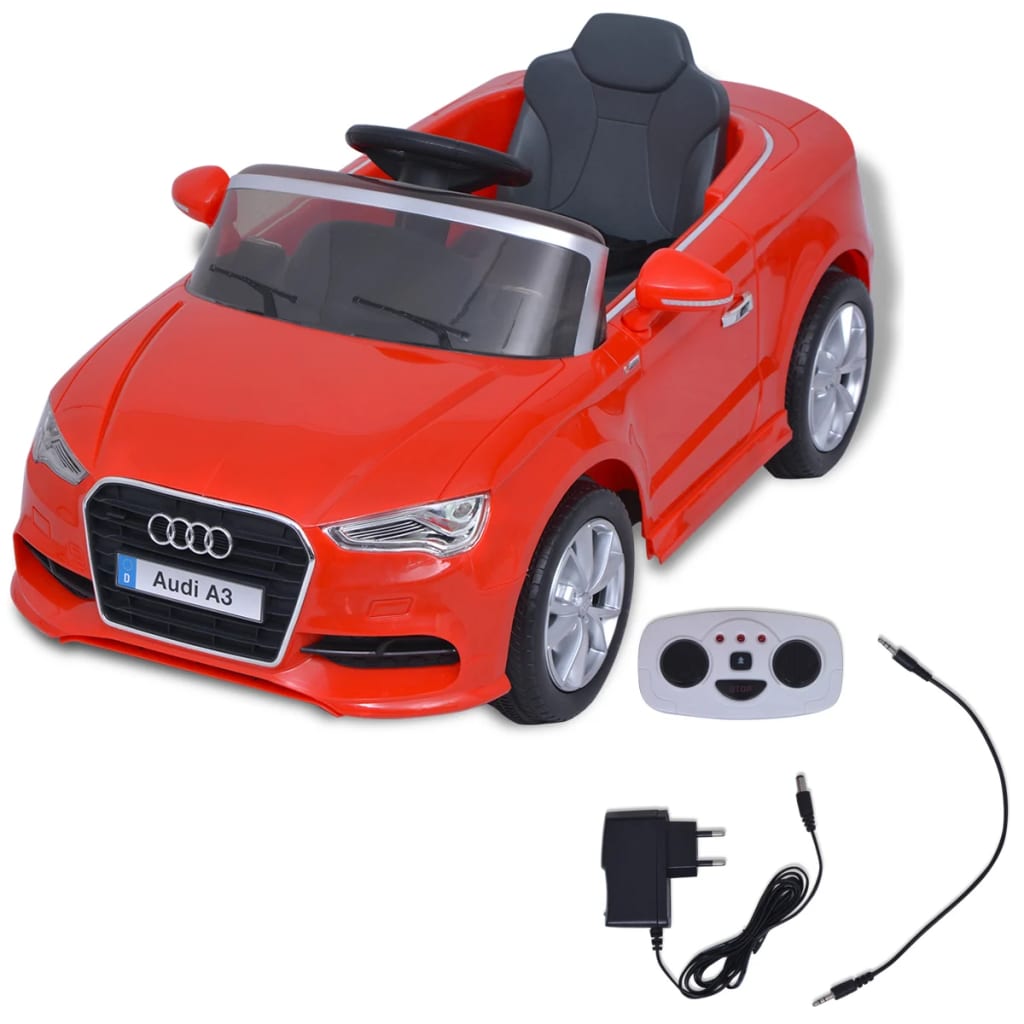 VidaXL Elektrisk Barne Bil med Fjernkontroll Audi A3 Rød