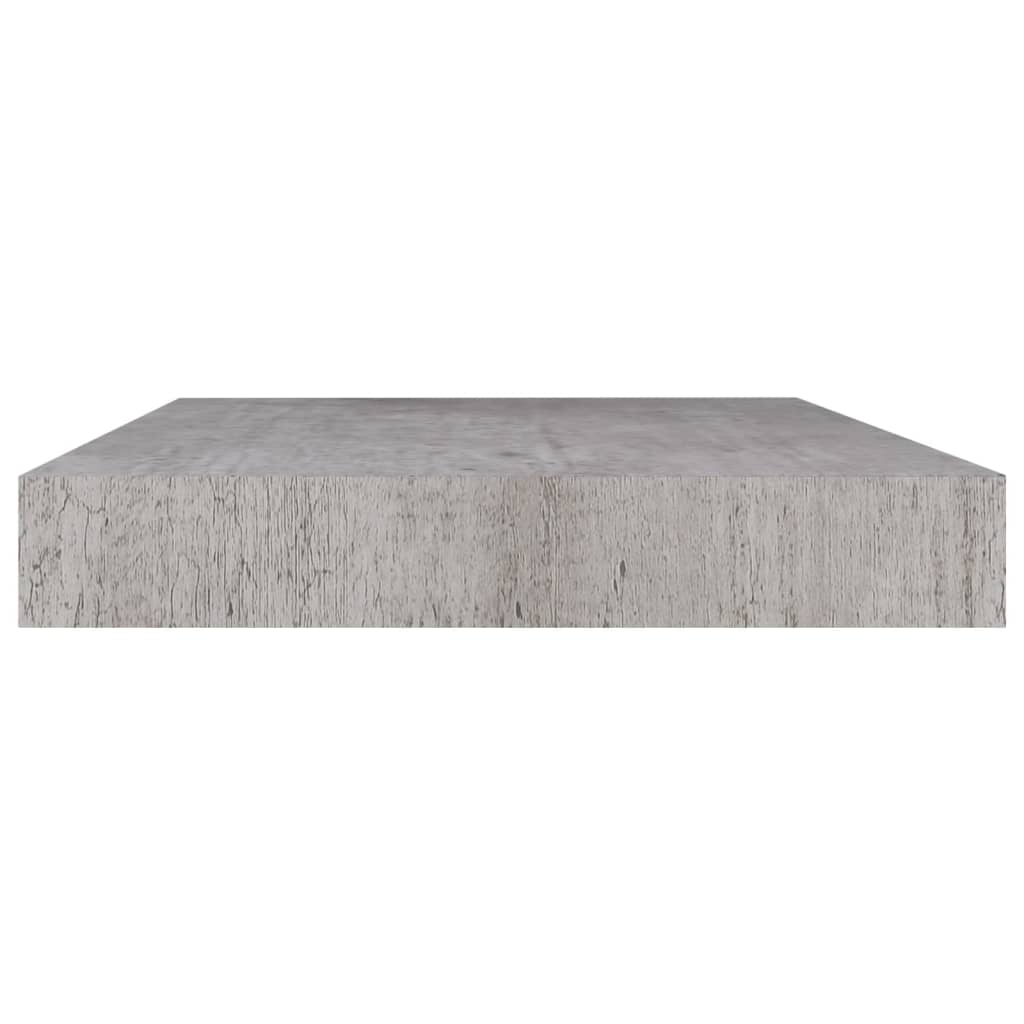 vidaXL Flytende vegghylle betonggrå 40x23x3,8 cm MDF