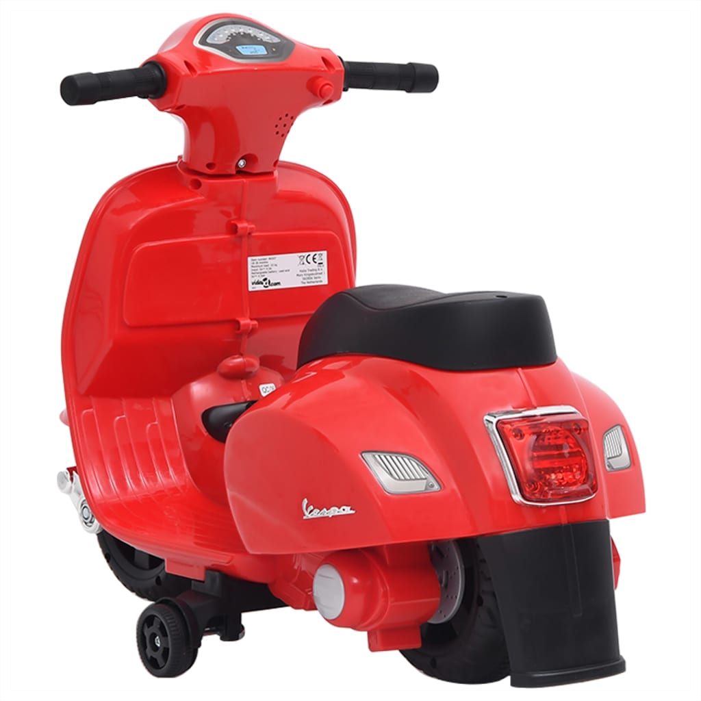 vidaXL Elektrisk lekescooter Vespa GTS300 rød