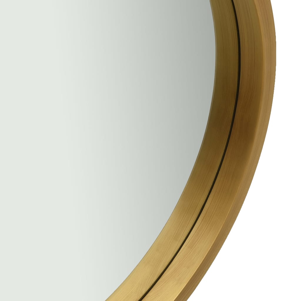 vidaXL Veggspeil med stropp 50 cm gull