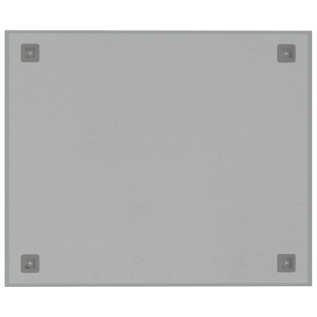 vidaXL Veggmontert magnettavle hvit 60x50 cm herdet glass
