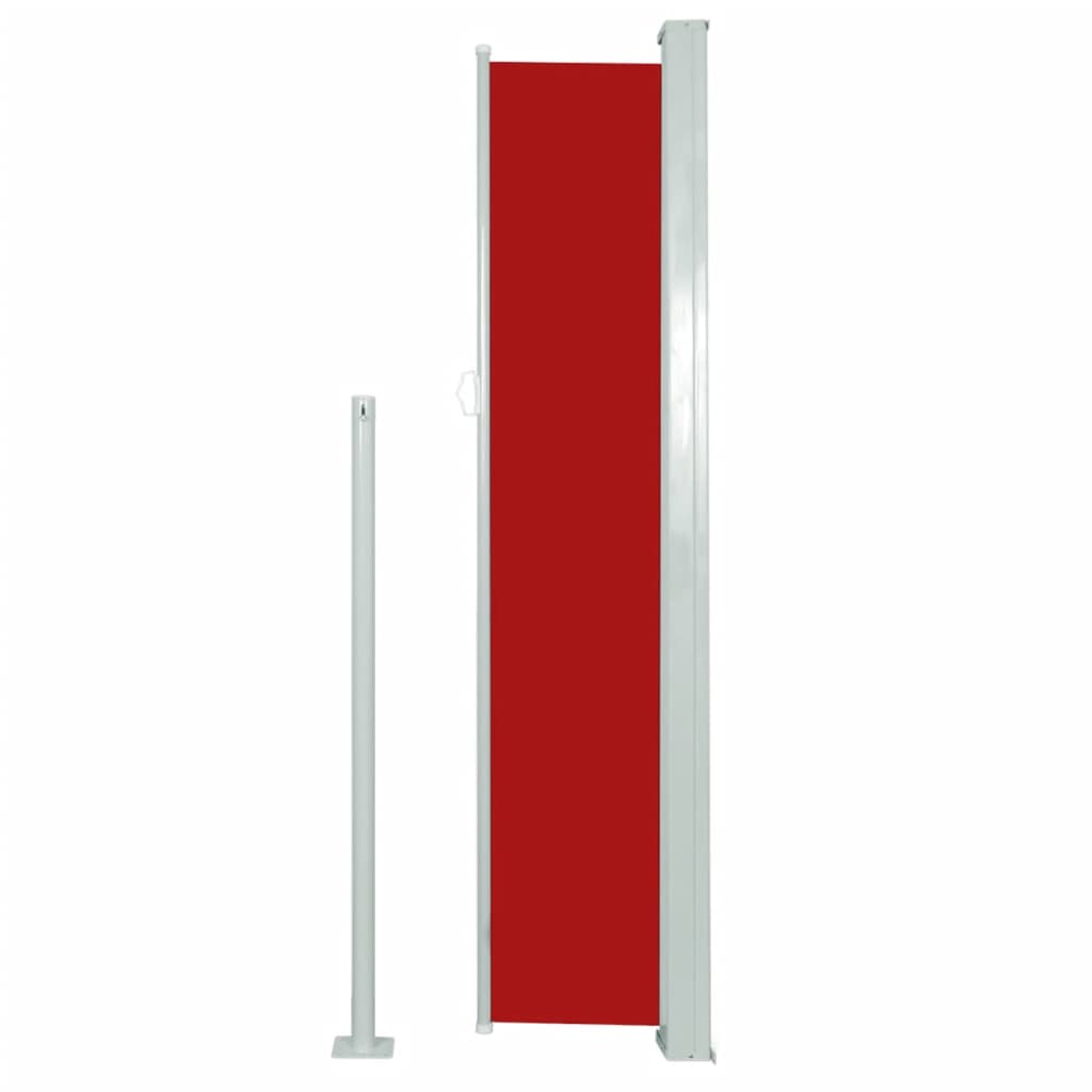 vidaXL Uttrekkbar sidemarkise 160x300 cm rød