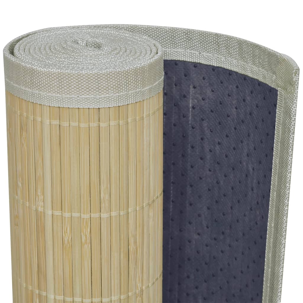 Teppe naturlig bambus rektangulært 120 x 180 cm