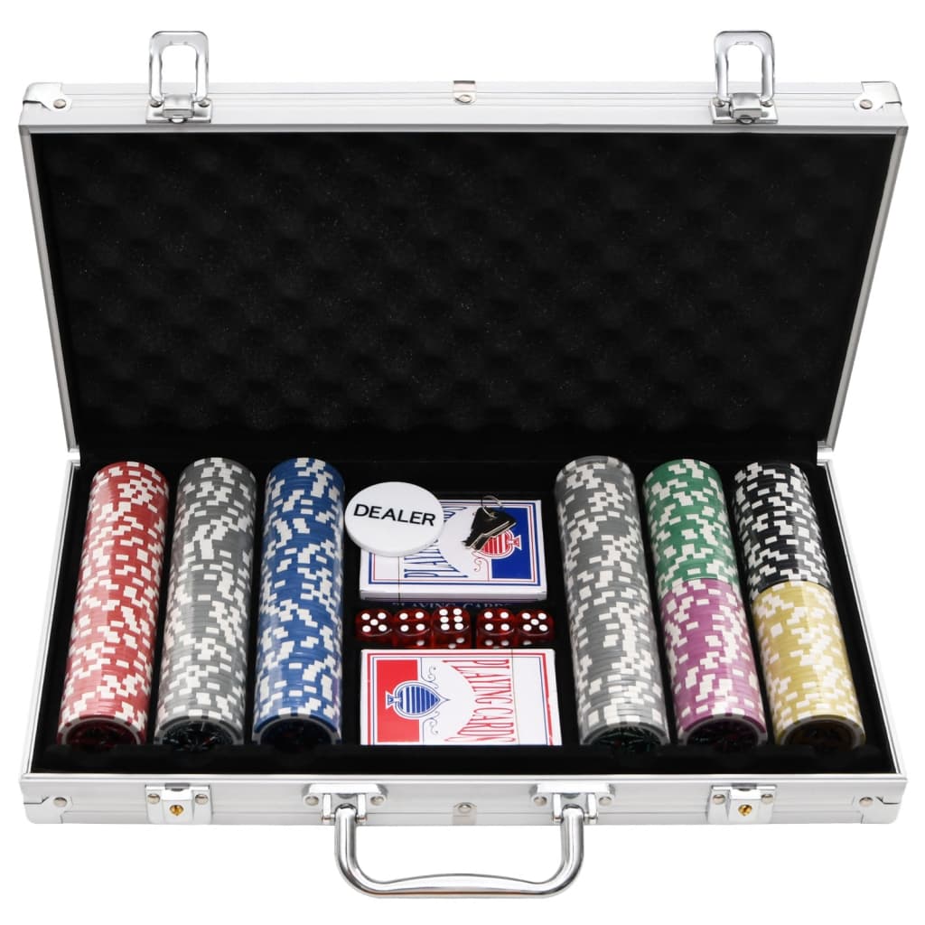 vidaXL Pokersjetongsett 300 stk 11,5 g