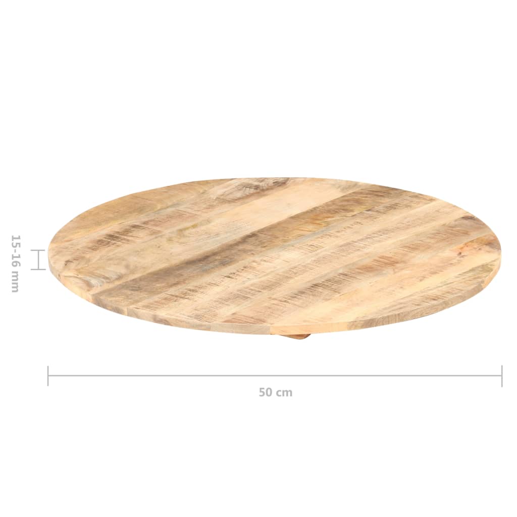 vidaXL Bordplate heltre mango 15-16 mm 50 cm