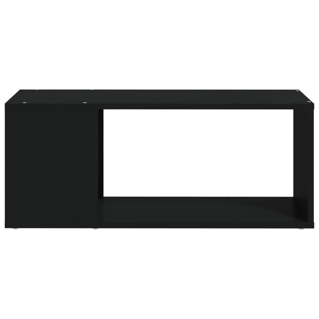 vidaXL TV-benk svart 80x24x32 cm sponplate