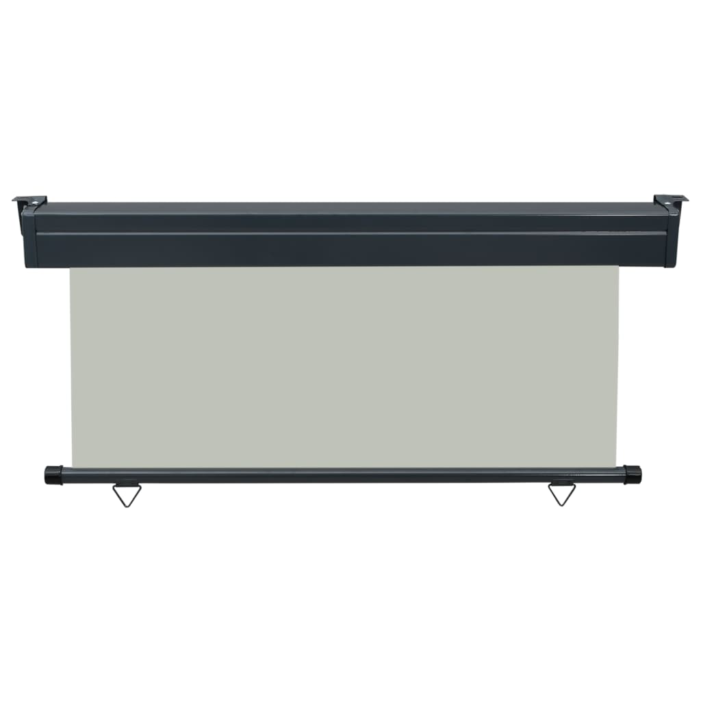 vidaXL Sidemarkise for balkong 160x250 cm grå