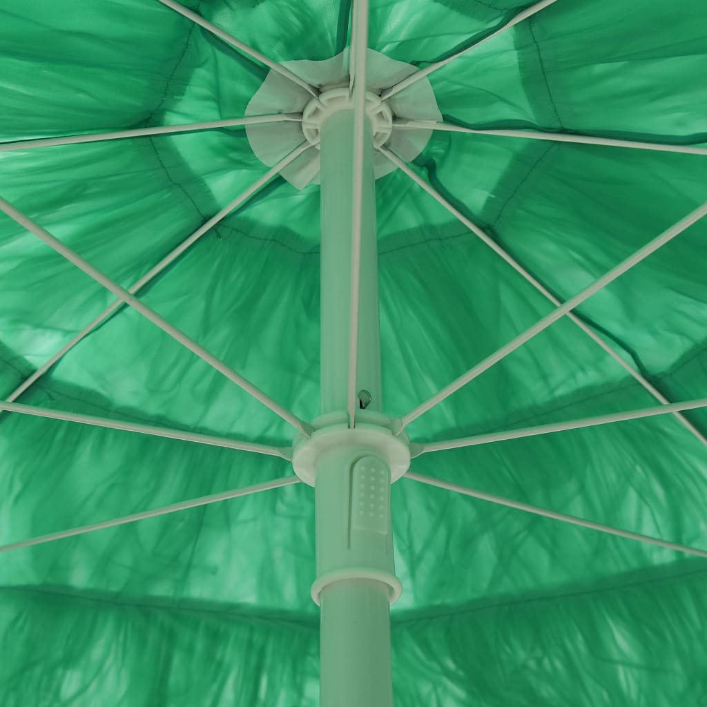 vidaXL Strandparasoll Hawaii grønn 240 cm