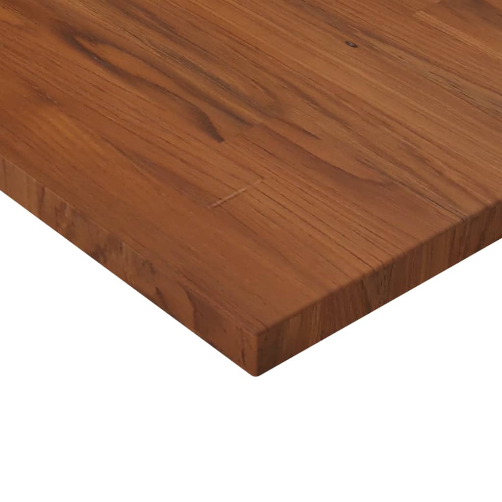 vidaXL Firkantet bordplate mørkebrun 60x60x2,5 cm behandlet heltre eik