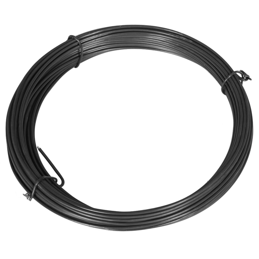 vidaXL Gjerdetråd 25 m 1,4/2 mm stål grå