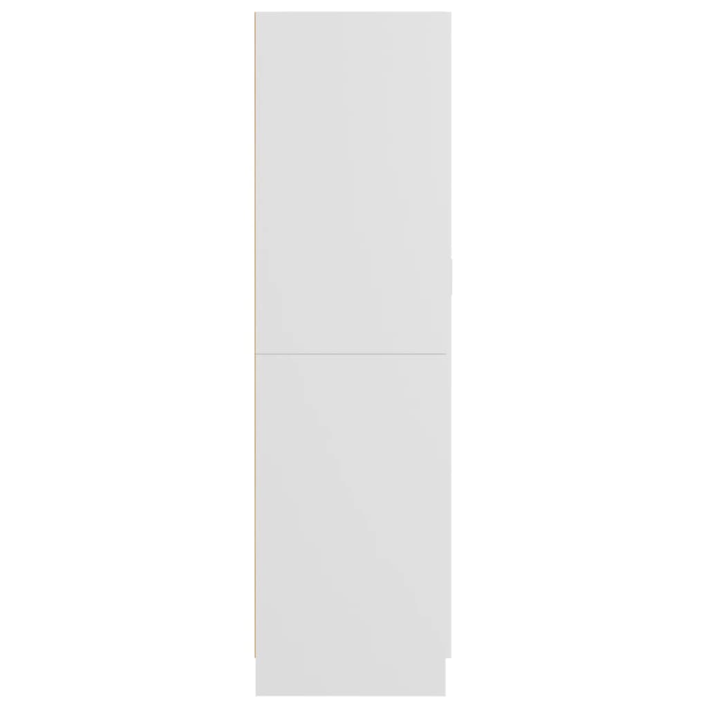 vidaXL Garderobe hvit 82,5x51,5x180 cm sponplate