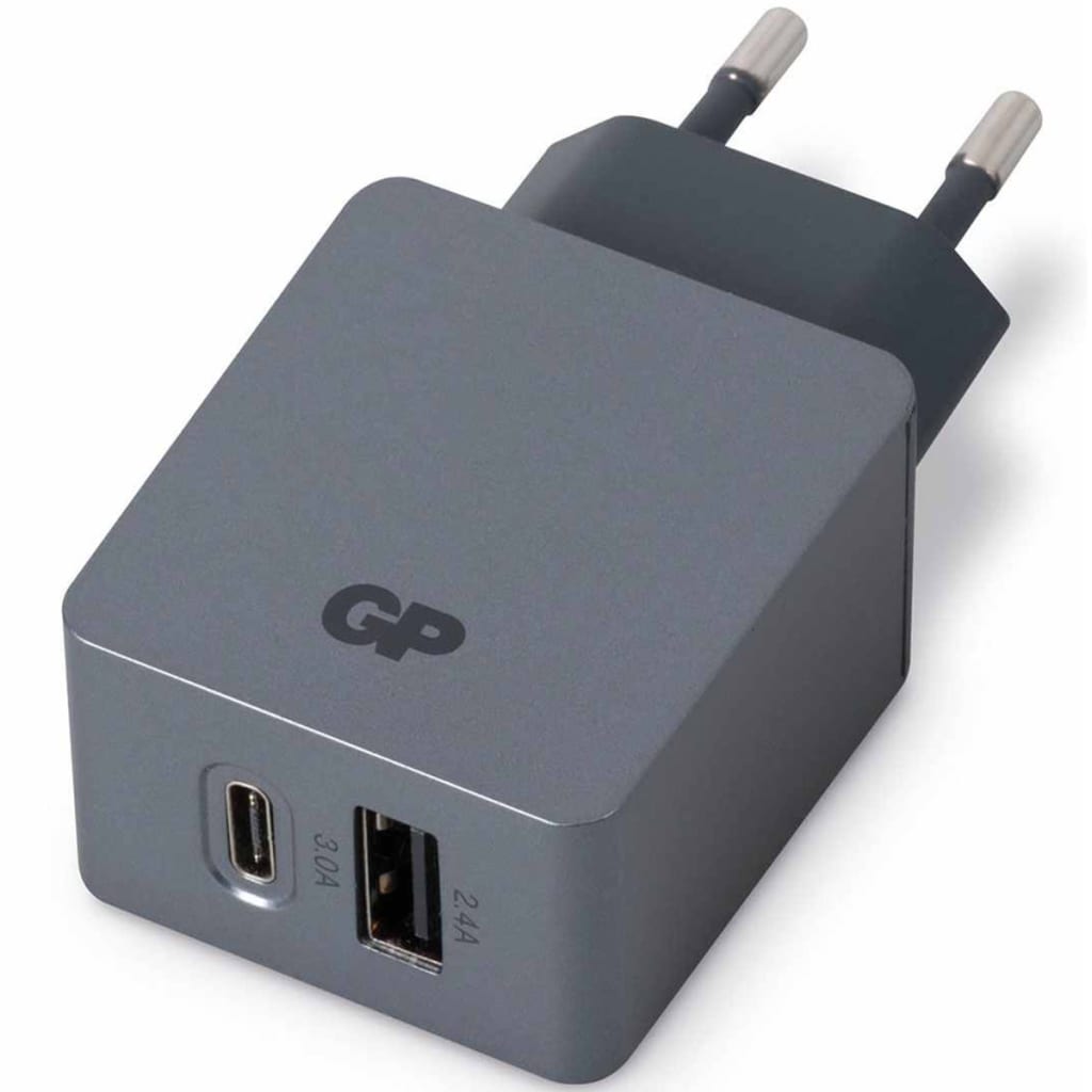 GP USB-lader med 2 porter WA51 2,4 A + 3 A 150GPWA51C1
