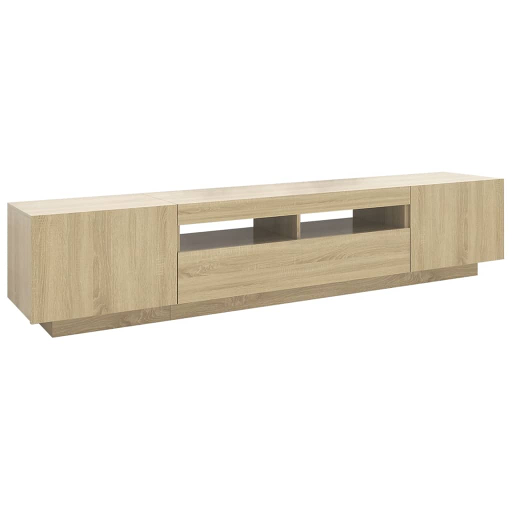 Tv-Benk Sonoma Eik 180X30X43 Cm Konstruert Tre main image 0