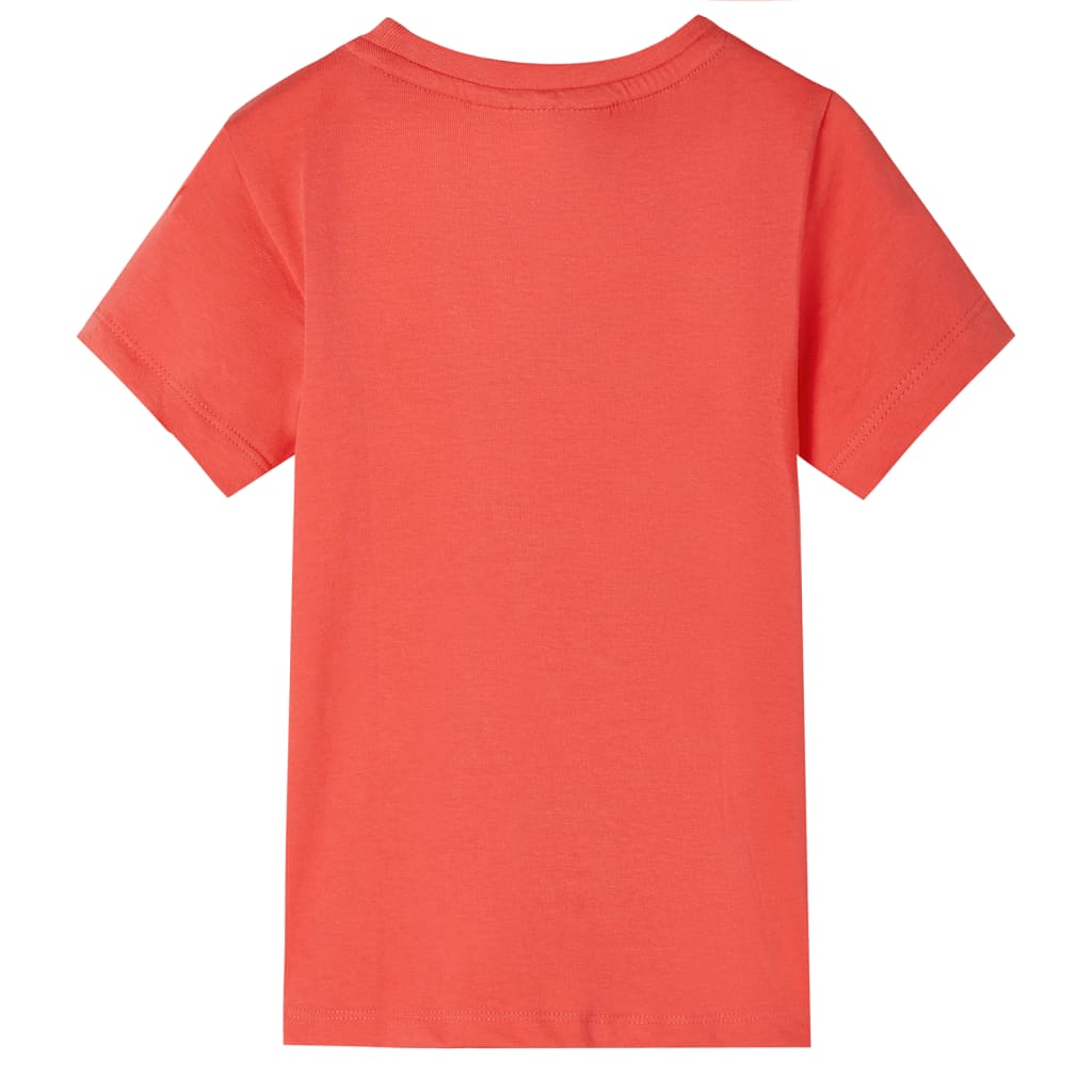 T-skjorte for barn med korte ermer lyserød 92