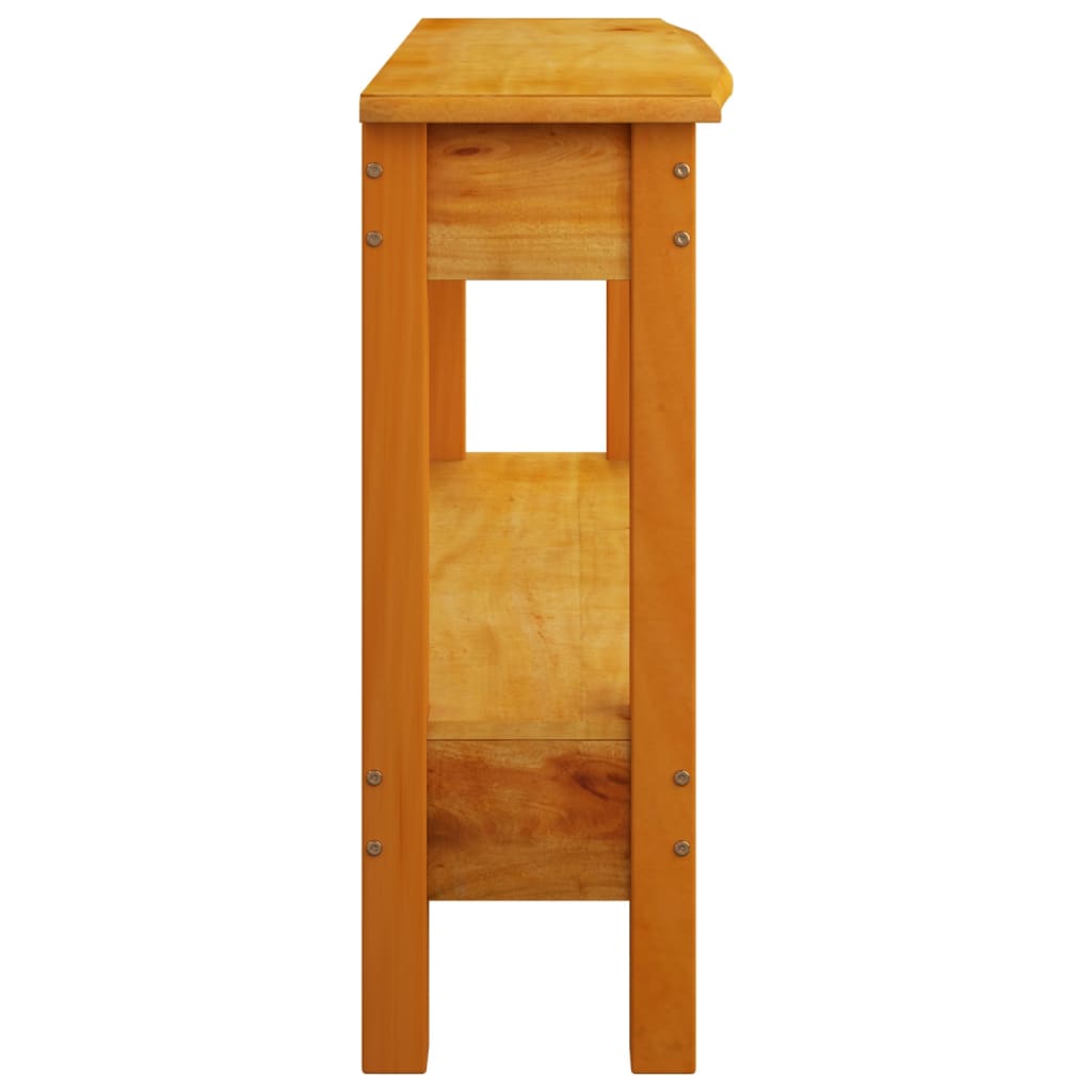 vidaXL Konsollbord med skuffer 110x30x75 cm heltre mahogni
