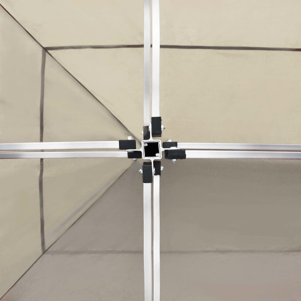vidaXL Profesjonelt foldbart festtelt med vegger aluminium 6x3 m krem