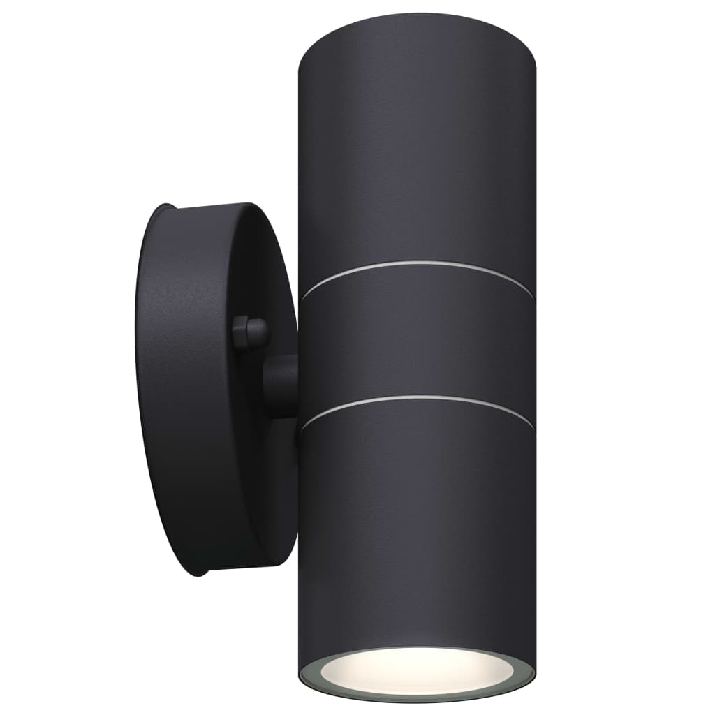 VidaXL Utendørs LED Vegglamper 2 stk Rustfritt stål Oppover/Nedover