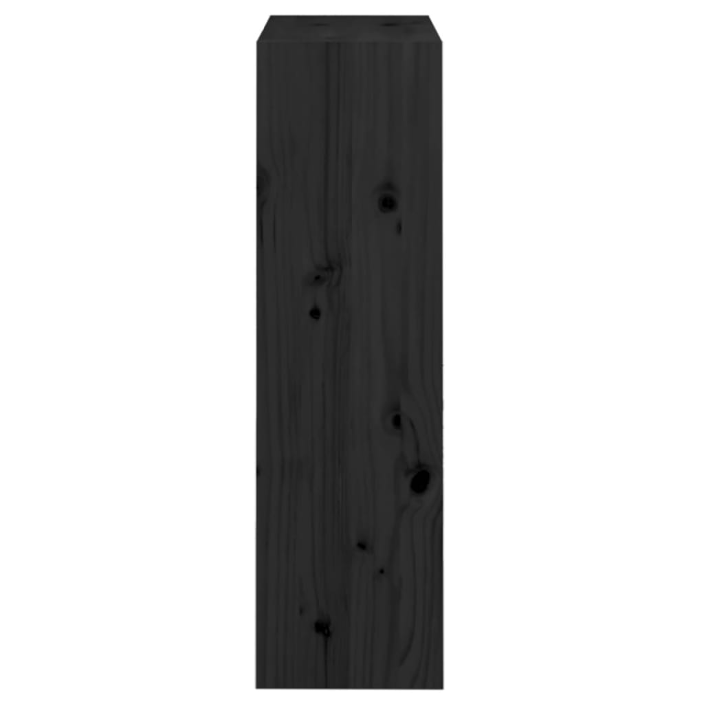 vidaXL Bokhylle/romdeler svart 60x30x103,5 cm heltre furu